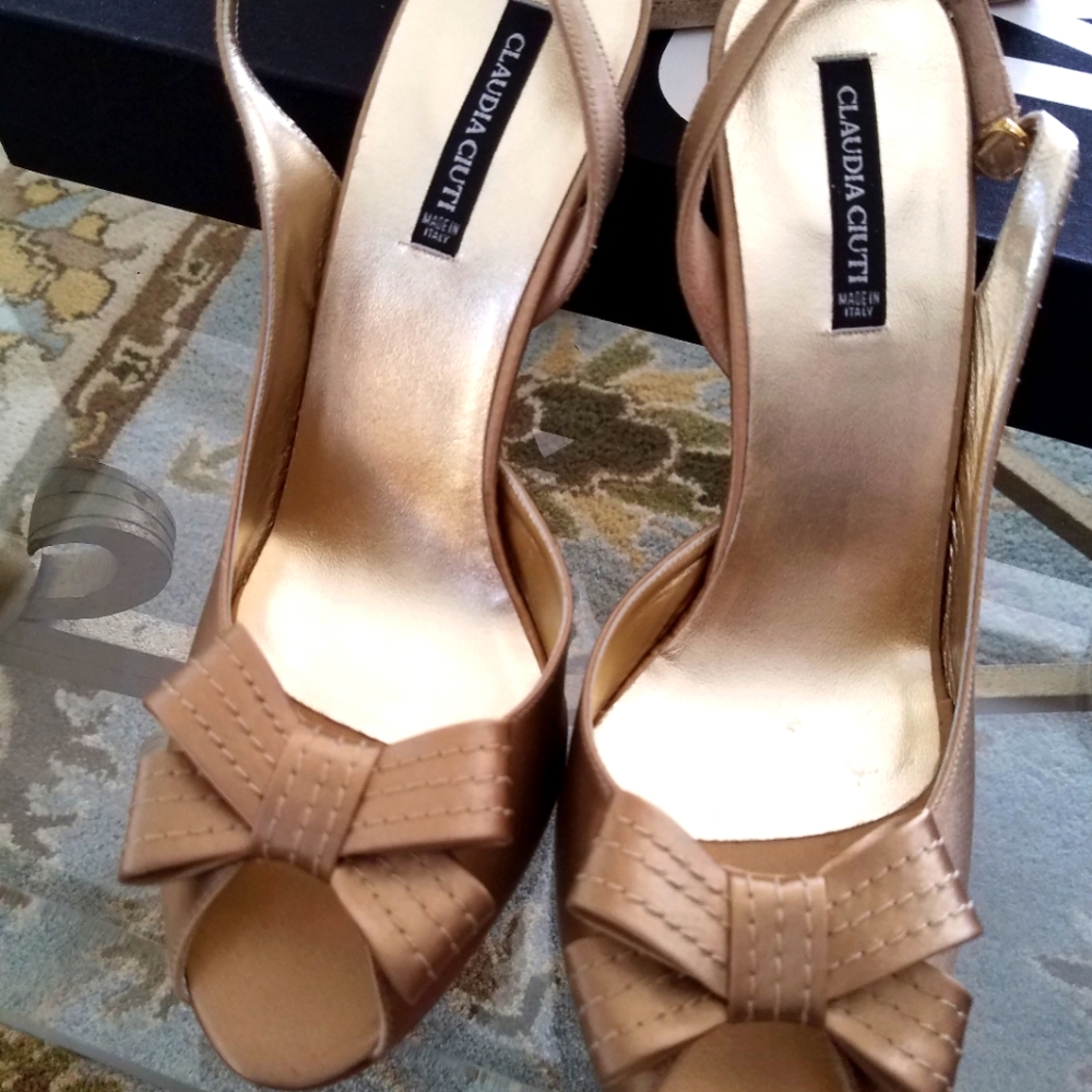 SALE!! Was $34 Pearl Satin Sandals